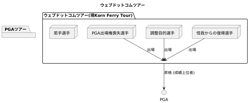 PGAツアーとの関係