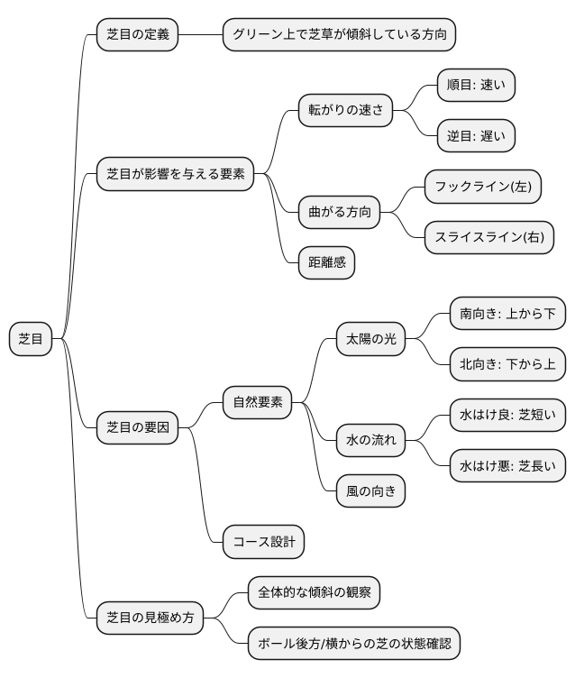 芝目とは