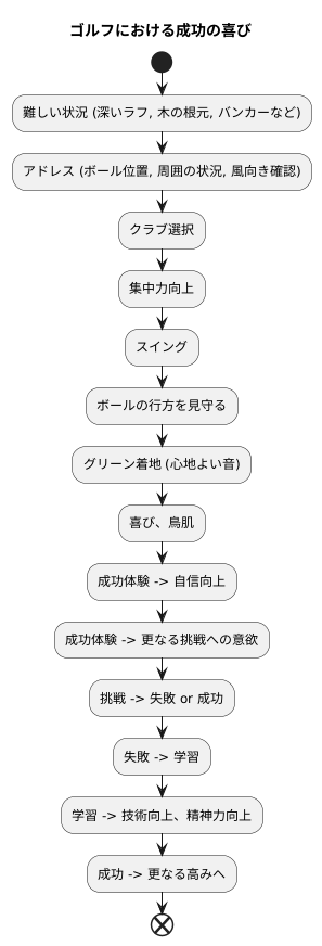 成功の喜び